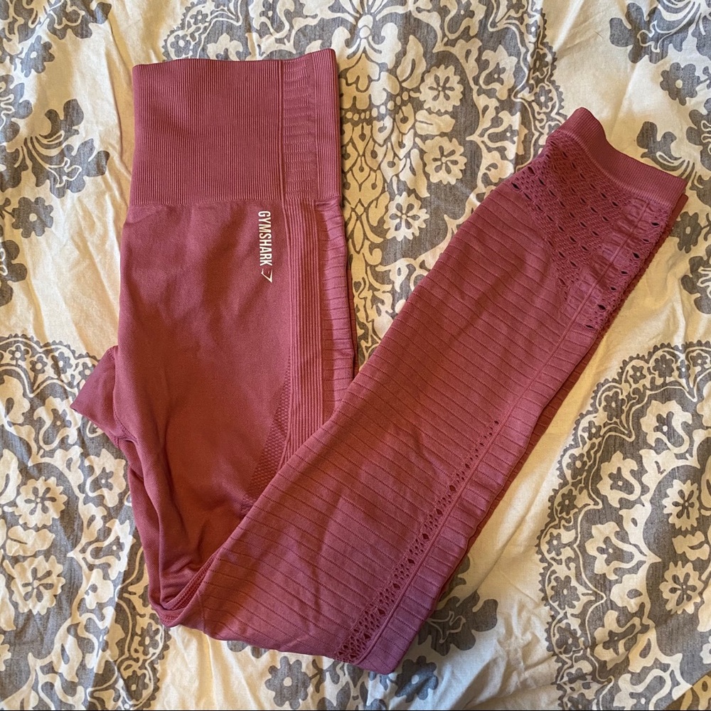 Gymshark Energy+ Seamless Leggings Dusky Pink View 6